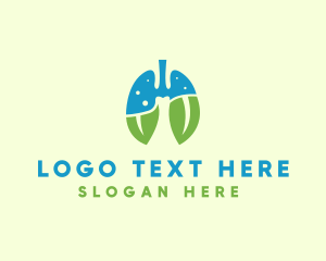 Cancer - Natural Breath Lungs logo design