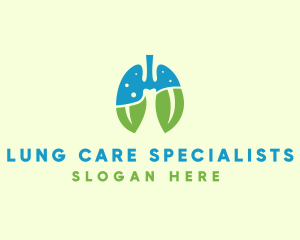 Natural Breath Lungs logo design