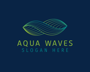 Gradient Fintech Wave logo design