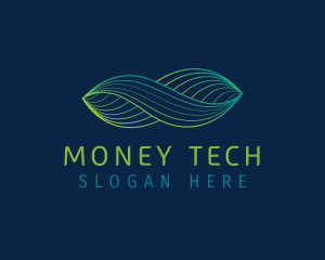 Fintech - Gradient Fintech Wave logo design