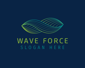 Gradient Fintech Wave logo design