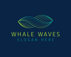 Gradient Fintech Wave logo design