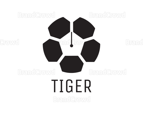 Soccer Ball Watch Clock Logo