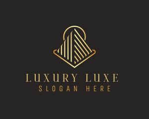 Luxury Finance Pyramid Bank logo design