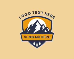 Mountaing Climbing - Mountain Forest Summit logo design