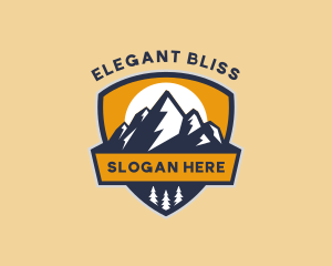 Mountain Climbing - Mountain Forest Summit logo design