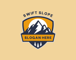 Slope - Mountain Forest Summit logo design