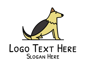 Brown Dog - Dog Pet Canine logo design