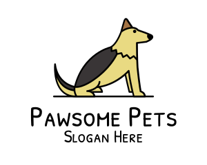 Dog Pet Canine logo design