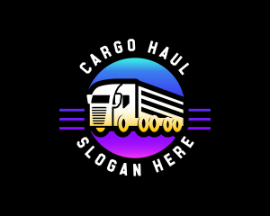 Shipment Trailer Truck logo design