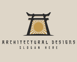 Arch - Japanese Arch Shrine logo design