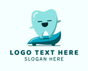 Dental Tooth Toothpaste Logo