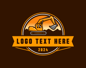 Mountain - Mountain Excavation Machine logo design