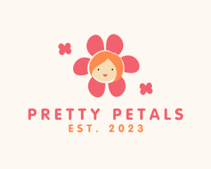 Flower Petal Kid logo design