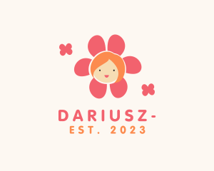 Daycare - Flower Petal Kid logo design