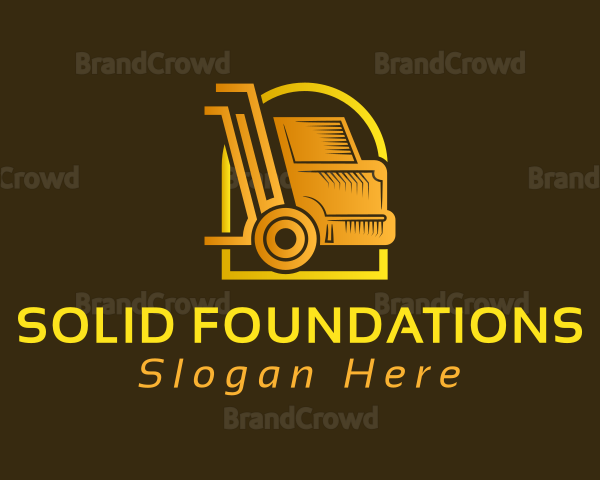 Gold Courier Truck Logo