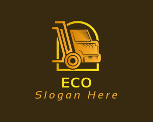 Gold Courier Truck Logo