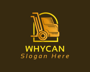 Cargo - Gold Courier Truck logo design
