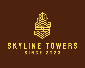 Yellow Residence Tower logo design