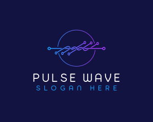 Frequency - Frequency Technology Wave logo design