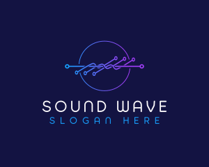 Frequency Technology Wave logo design