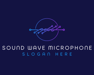 Frequency Technology Wave logo design