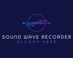 Frequency Technology Wave logo design