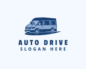 Vehicle - Blue Van Vehicle logo design