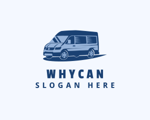Blue Van Vehicle logo design