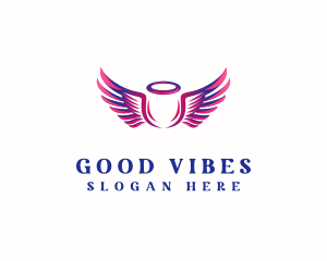 Good - Feminine Angel Wing logo design