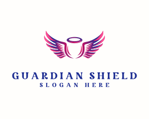 Guardian - Feminine Angel Wing logo design