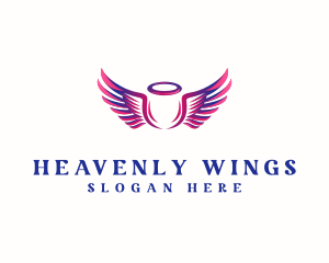  Feminine Angel Wing logo design