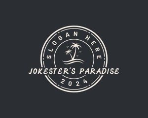 Beach Island Paradise logo design