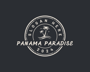 Beach Island Paradise logo design