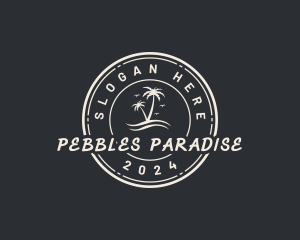 Beach Island Paradise logo design