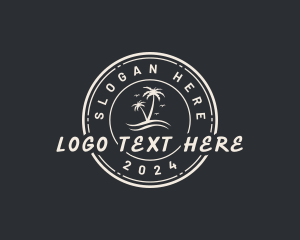 Hotel - Beach Island Paradise logo design