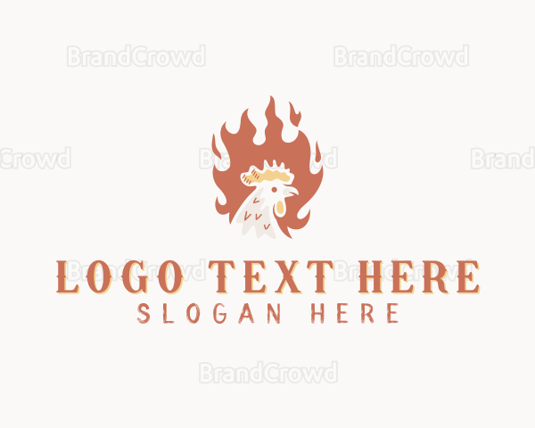 Roast Chicken Barbecue Logo