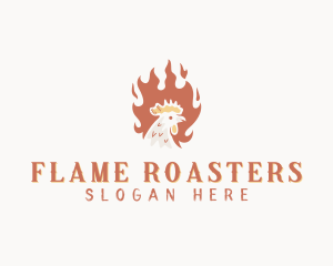 Roasting - Roast Chicken Barbecue logo design