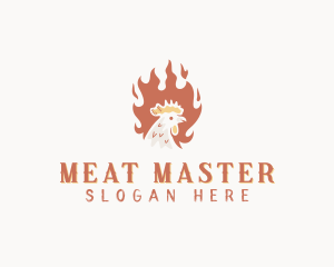 Roast Chicken Barbecue logo design