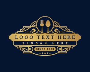 Cafeteria - Spoon Fork Restaurant logo design