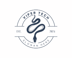 Reptile Viper Snake logo design