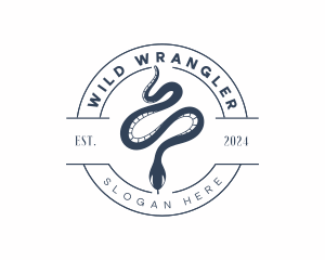 Wrangler - Reptile Viper Snake logo design