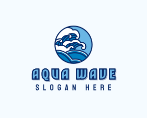 Ocean Tide Wave logo design