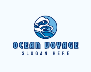 Ocean Tide Wave logo design