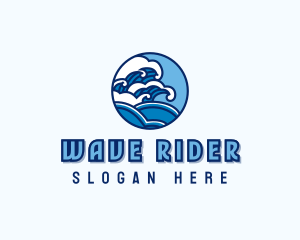 Ocean Tide Wave logo design