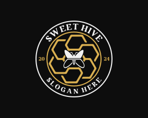 Honeycomb - Bee Honeycomb Eco logo design