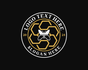 Bee Honeycomb Eco Logo