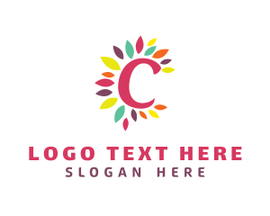 Meditation - Creative Floral C logo design