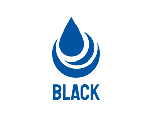 Aquatic - Blue Purified Waterdrop logo design