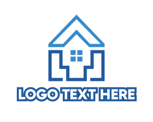 Property Services - Modern Shape House logo design